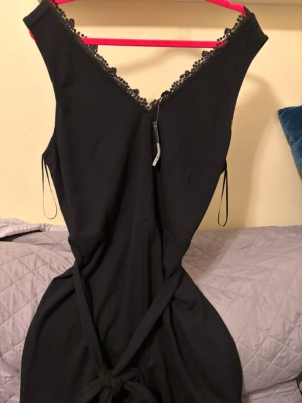 The Limited Lace-Trim V-Neck Jumper